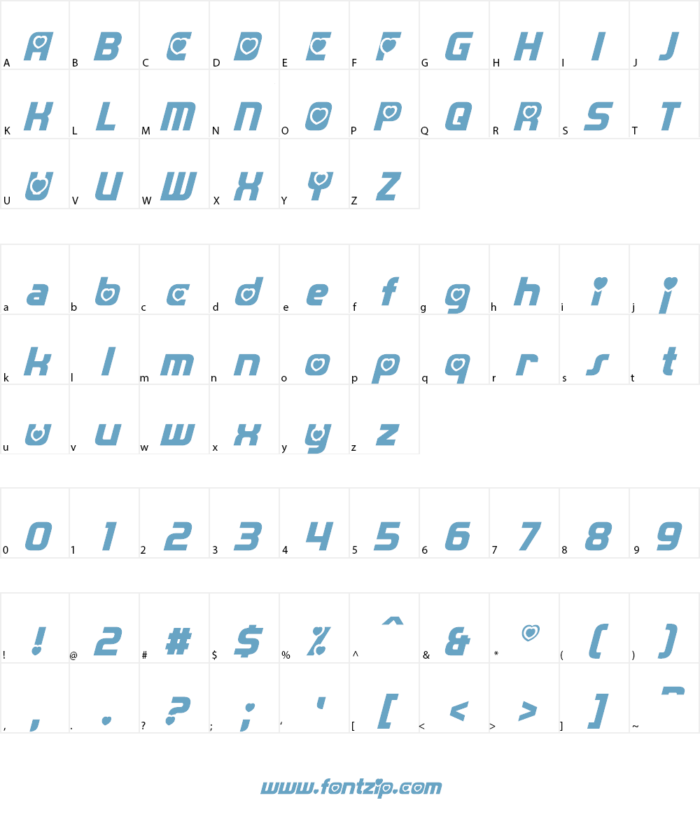 Transmaidens Font Character